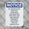 Signmission No Trespassing Keep Out Tidelands OSHA Notice Sign, Plastic, 7in W x 10in L, 2PK OS-2PACK-NS-P-710-V-14927 - alternate 2
